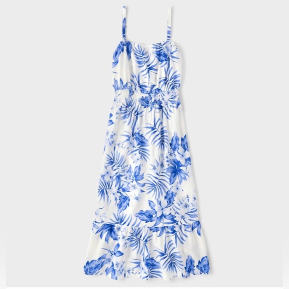 The Children's Place Dresses & Skirts - The Children’s Place Womens Matching Family Tropical Midi Ruffle Dress - White